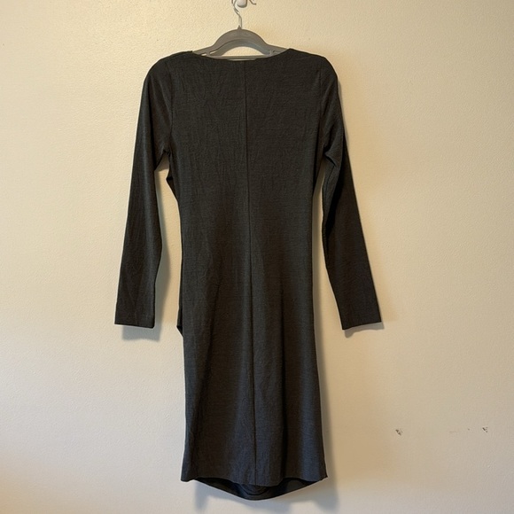 iXOs Malloni Stretch Crepe Cowl Neck Dress Women Small Lagenlook Draping Minimal - Picture 7 of 12